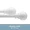 Kenney Mfg Kenney Davenport 1/2 Petite Cafe Decorative Window Curtain Rod, 48-86, White KN55251 - alternate 5